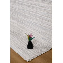 Valery Home Nero Antialerjik Yumuşacık Peluş Tuşeli Krem Dokuma Halı Salon Mutfak Koridor Halısı