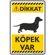 İsg Tabelam 35X50CM/FOSFORLU Kompozit/dikkat! Köpek VAR/V11
