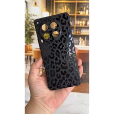 Vip Case Tecno Camon 30 Uyumlu Leopar Desenli Silikon Darbe Emici Klasik Korumalı Rubber Kılıf