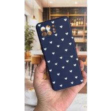 Vip Case Oppo Reno 4 Lite Uyumlu Mini Beyaz Kalp Desenli Silikon Darbe Emici Klasik Korumalı Rubber Kılıf