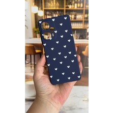 Vip Case Poco F5 Uyumlu Mini Beyaz Kalp Desenli Silikon Darbe Emici Klasik Korumalı Rubber Kılıf