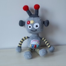 Nildamigurumi Amigurumi Örgü Oyuncak Robot Starbot