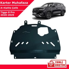 3 Tıkla Chery Tiggo 8 Pro 2020-2025 Çelik Karter Muhafaza Çelik Koruma Sacı A+ Kalite Yerli Üretim