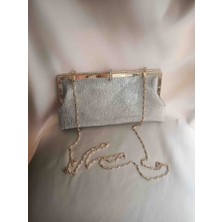 Hegef Bag Kadın Şerit Taş Detaylı Özel Tasarım Özel Gece Abiye Clutch Portföy Abiye Çanta