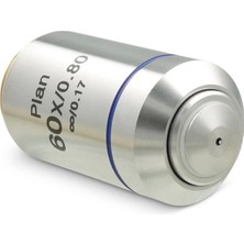 ECE Opto-Edu Mikroskop Objektifi 60X Infinity Plan Sonsuz Plan 60X/0.80 ∞/0.17 Özel Kabında