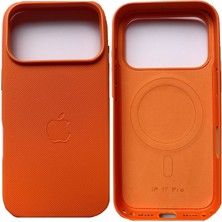 Day Apple iPhone 17 Pro Için Magsafe Özellikli Tech Dokuma Kılıf Turuncu