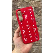 Vip Case Samsung Galaxy A56 Uyumlu Kalpli Fiyonk Desenli Silikon Darbe Emici Klasik Korumalı Rubber Kılıf