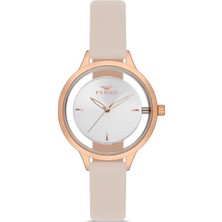 Ferro FL21234B-S2 Quartz Pudra Deri Kordon 33 mm Kadın Kol Saati