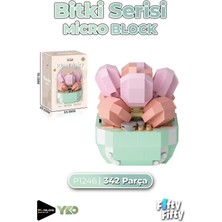 Vagonlife Panlos Micro Block Bitki Serisi 1246 Çiçek Buketi 342 Parça Oyuncak Yapım Seti FFP-1246