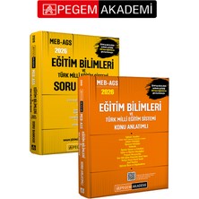 Pegem Akademi Yayıncılık PEGEM AKADEMİ 2026 MEB AGS Eğitim Bilimleri ve Türk Milli Eğitim