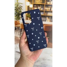 Vip Case Oppo A55 Uyumlu Mini Fiyonk Desenli Silikon Darbe Emici Klasik Korumalı Rubber Kılıf