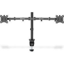 Umotech Çift Kollu Monitör Tutucu Stand 13-32'' Masa Kelepçeli Yükseklik Ayarlı Gaming Monitör Tutucu