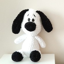 Nildamigurumi Amigurumi  Örgü  Oyuncak Köpek Beyaz