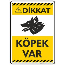 İsg Tabelam 35X50CM/FOSFORLU Kompozit/dikkat! Köpek VAR/V14