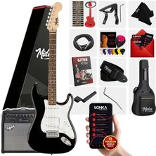 Midex RPH-30WB-50AMP Amfili Gül Klavye Sss Elektro Gitar Seti