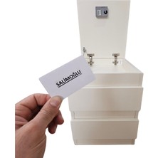 SALİMOĞLU DESIGN RFID AKILLI ELEKTRONİK KİLİTLİ GİZLİ BÖLMELİ KOMODİN