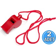 Goldsea Marine Tekne Kırmızı Düdük, Ipli (Acil Durum,hakem Düdüğü) 2 Adet