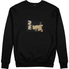 The Lucid Lab Game Of Thrones Map Sweatshirt - Siyah