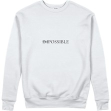 The Lucid Lab Impossıble Sweatshirt - Beyaz