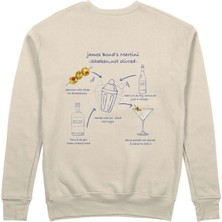 The Lucid Lab James Bond's Martini Sweatshirt - Bej