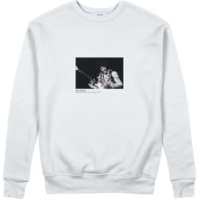 The Lucid Lab Jimi Hendrix Falkoner Centret Copenhagen 1969 Sweatshirt - Beyaz