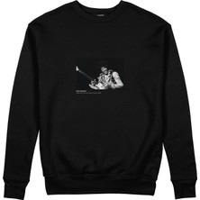 The Lucid Lab Jimi Hendrix Falkoner Centret Copenhagen 1969 Sweatshirt - Siyah