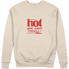 The Lucid Lab Hot Girls Watch Formula 1 Sweatshirt - Bej