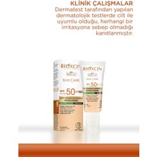Bıoxcın SPF50 Yağlı Renkli Güneş Kremi 50 ml Tüm Cilt Tipleri İçin Yüksek Koruma