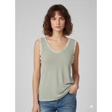 Centilmen Bdk Fitilli Bisiklet Yaka Kolsuz Bluz 3000