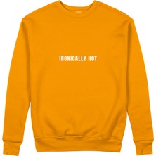 The Lucid Lab Ironically Hot Sweatshirt - Turuncu