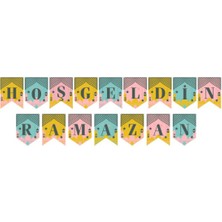 Bsre Ramazan Renkli Banner Süs (Hoşgeldin Ramazan Yazılı)