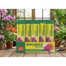 Singledoz Suda Kolay Çözünür Pratik Orkide ve Çiçek Besini 10'lu Paket