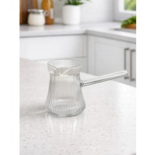 Chefstar Kulplu Cam Cezve Sütlük - Isıya Dayanıklı Cam