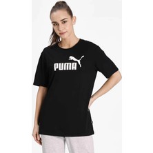 Puma Ess Logo Boyfriend Kadın Tişört