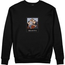 The Lucid Lab Friends Silüetli Sweatshirt - Siyah