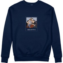 The Lucid Lab Friends Silüetli Sweatshirt - Lacivert