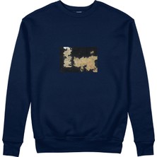 The Lucid Lab Game Of Thrones Map Sweatshirt - Lacivert