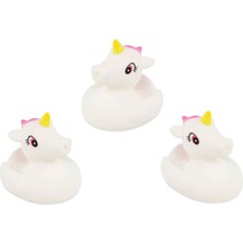 PopŞeker 3’lü Unicorn Bebek Banyo Oyuncağı Seti - Unicorn Vinil Figürler