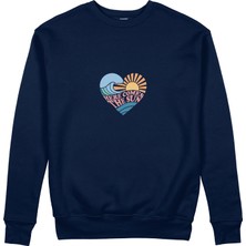 The Lucid Lab Here Comes The Sun Sweatshirt - Lacivert