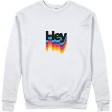 The Lucid Lab Hey Sweatshirt - Beyaz