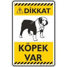 İsg Tabelam 35X50CM/FOSFORLU Kompozit/dikkat! Köpek Var/v7