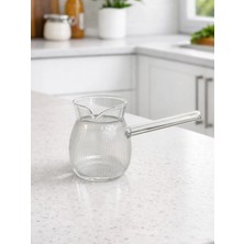 Chefstar Kulplu Cam Cezve Sütlük - Isıya Dayanıklı Cam