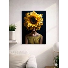 Floral Woman6  Tasarım Mdf Tablo (27X18)