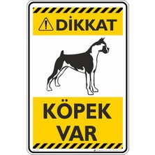 İsg Tabelam 25X35CM/FOSFORLU Kompozit/dikkat! Köpek Var/v3