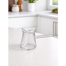 Chefstar Kulplu Cam Cezve Sütlük - Isıya Dayanıklı Cam