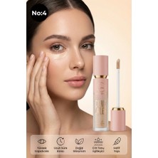 MUJGAN Likit Concealer Lucky Model - Yüksek Kapatıcılık, Doğal Görünüm No:4