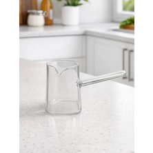 Chefstar Kulplu Cam Cezve Sütlük - Isıya Dayanıklı Cam