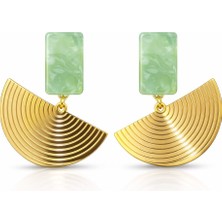 Fanjade Earrings-Gold / Gold-Plated