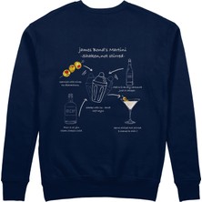 The Lucid Lab James Bond's Martini Sweatshirt - Lacivert