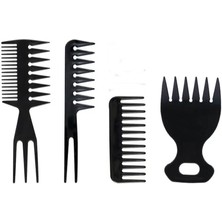 Gaman Profesyonel Tarak Saç Şekillendirme Tarama Düğüm Bukle Açma Tarağı Seti - 4 Adet